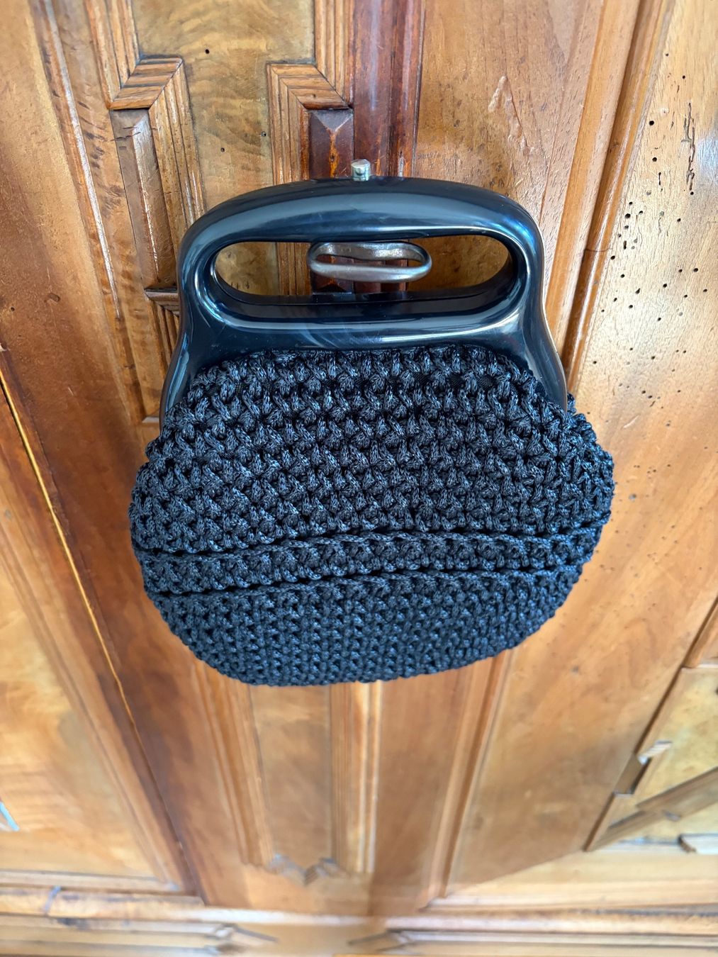 Borse da donna: VINTAGE Antik Original Handtasche  / Schwarz Raffia – Usato da Interlaken venduto da Bona55 6