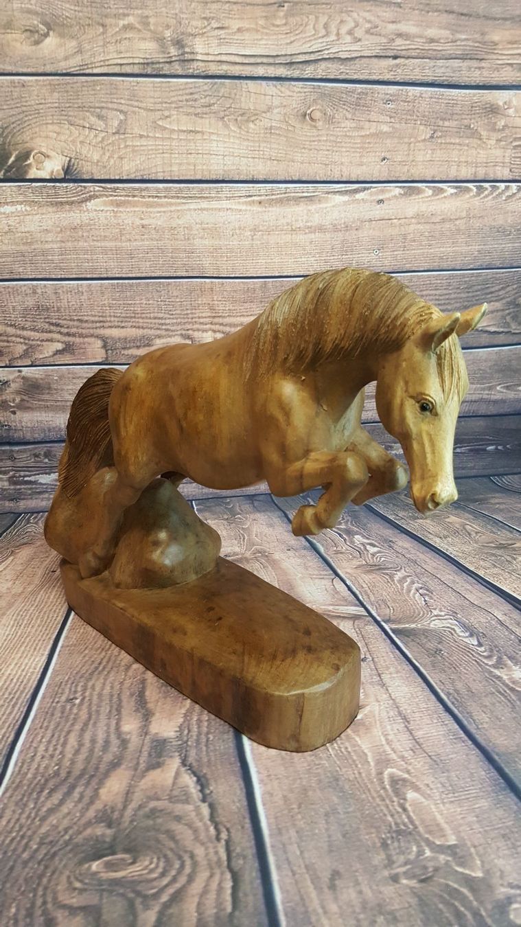 Sculture & Statue: Skulptur, Holzskulptur, Pferd – Nuovo e nell'imballaggio originale da Domat-ems venduto da Gr8wood 2
