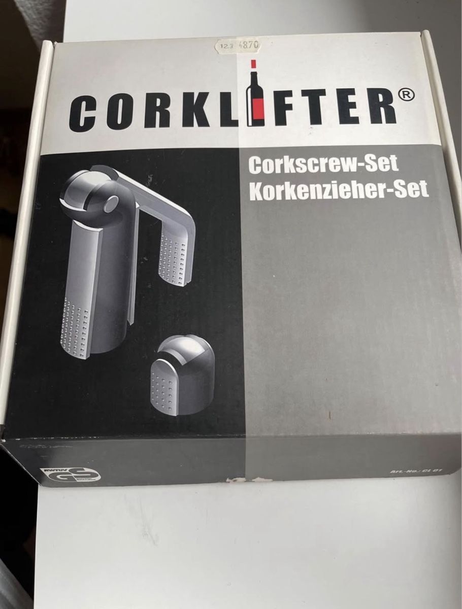 Apribottiglie & Tappi per chiusura: CORKLIFTER Corkscrew-Set/Korkenzieher-Set, Complete, New! – Nuovo e nell'imballaggio originale da Wallbach venduto da Nenex