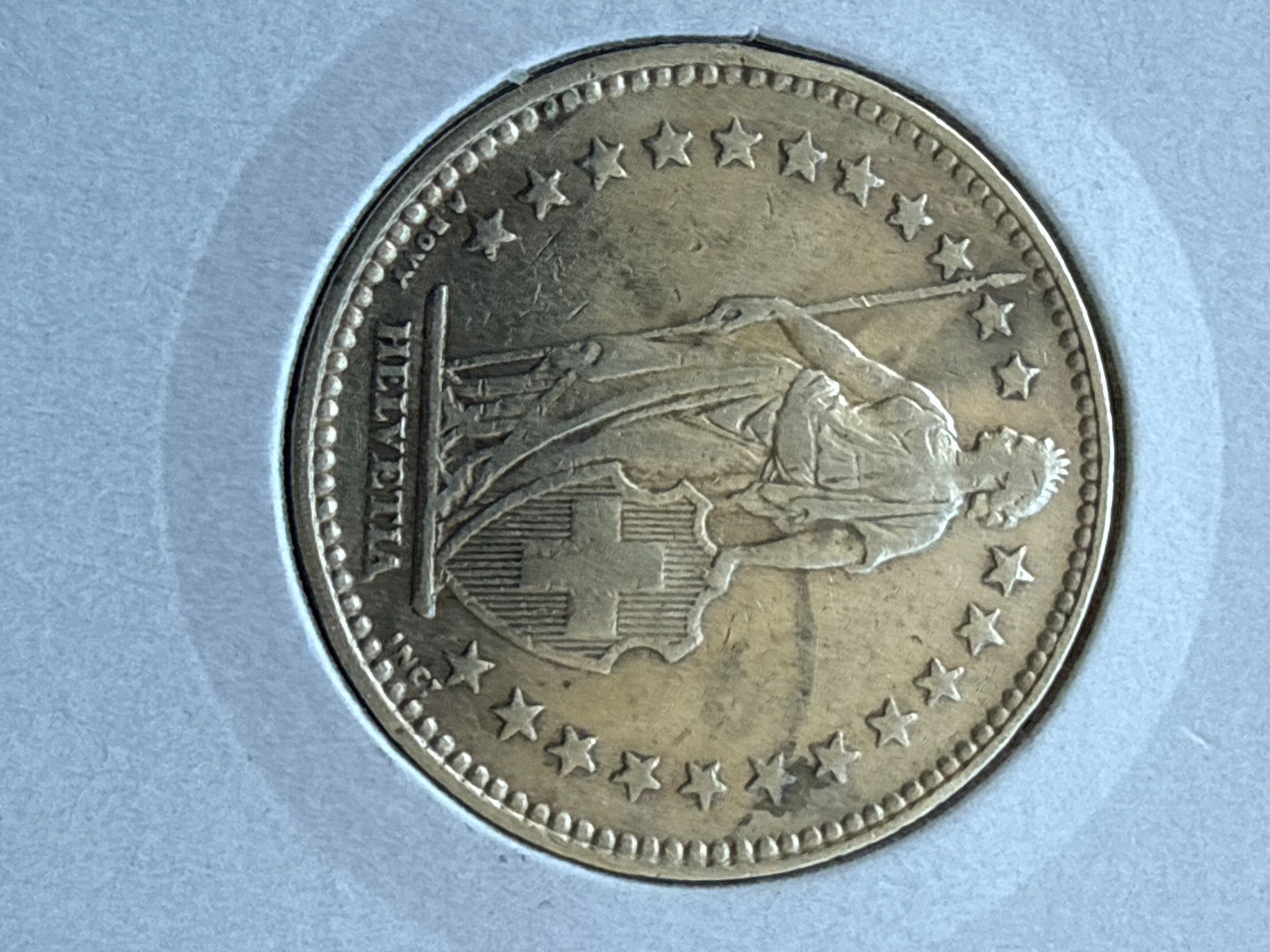 Alle Münzen: Swiss 2 francs 1940 Silver Coin – Gebraucht aus Pully von ta571 2