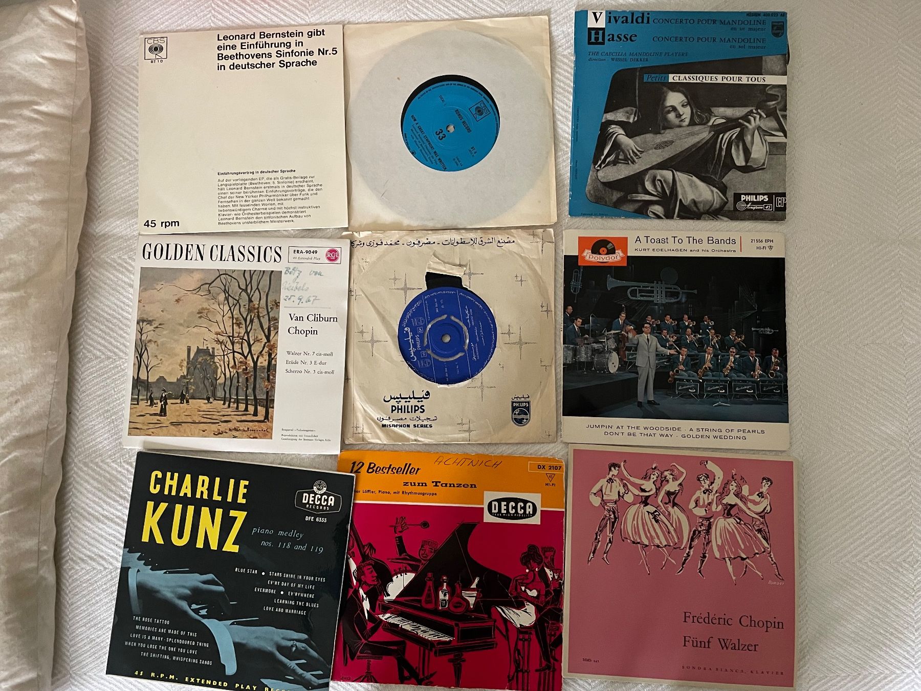 Dischi in vinile: Schallplatten-Sammlung Klassik, Pop, Jazz, 9 Stück – Usato da Baar venduto da Bermudas