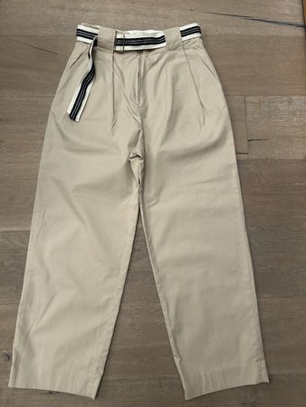 Pantalon Sandro beige avec ceinture taille 36 neuf