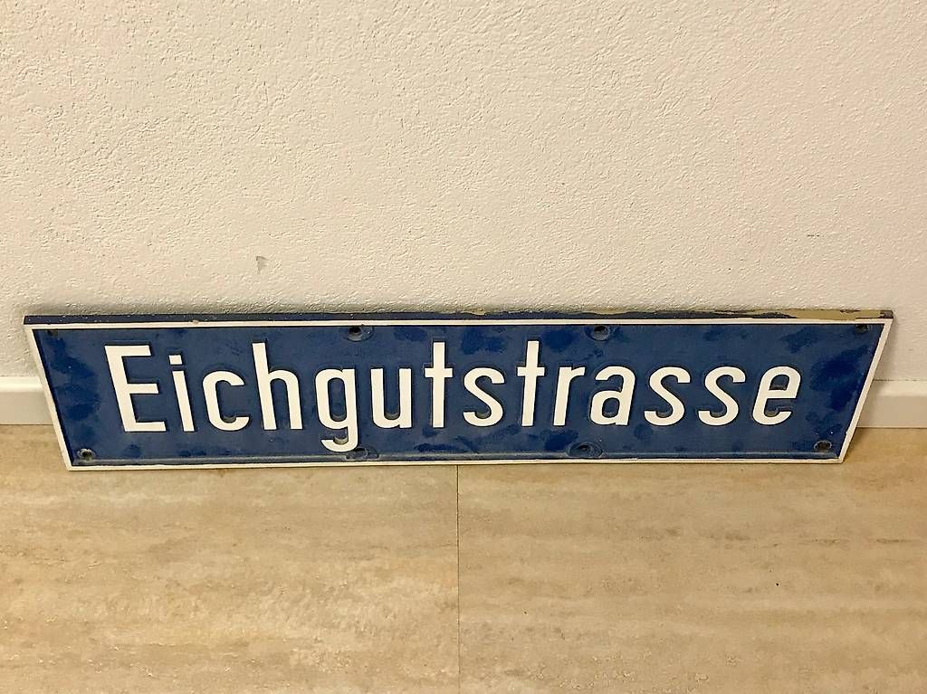 Ecriteaux: Strassenschild Gussschild Eichgutstrasse – D'occasion à Turbenthal par NicoleZimmerli 2