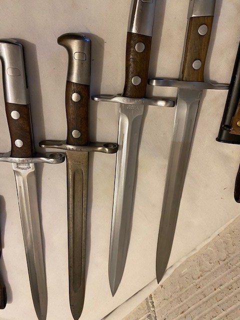 Schweizer Armee Stichwaffen: 4 X BAJONETT  CH ARMEE – Gebraucht aus Chur von silbermon 5