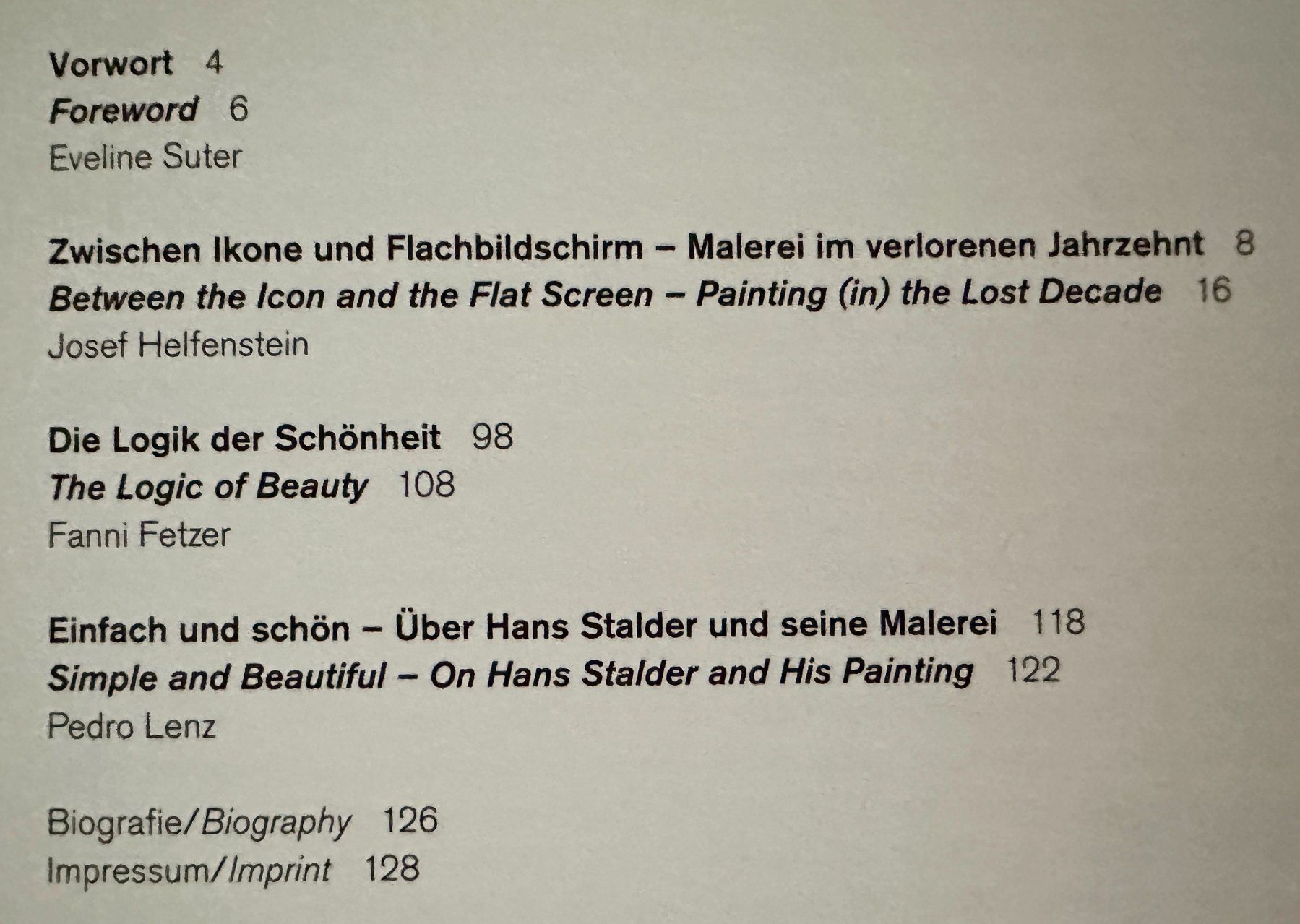 Libri: Hans Stalder: Einfache und schöne Bilder. – Usato da Zürich venduto da allp 2