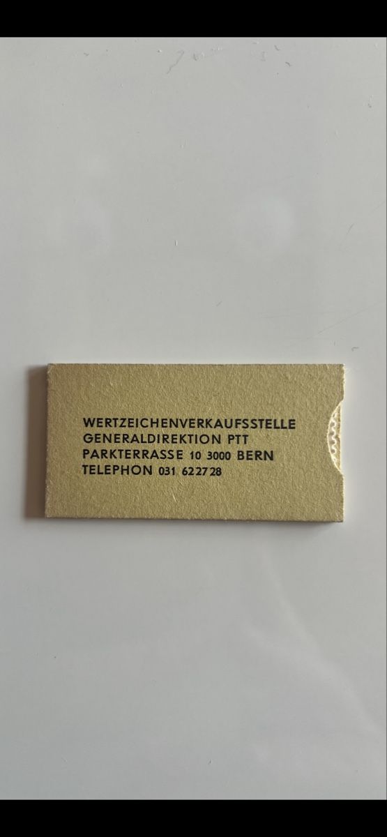 Tutti i francobolli: Markenheftchen** Ticket 10 Komplett Kat100.- – Usato da Rheinfelden venduto da rog_8gkd