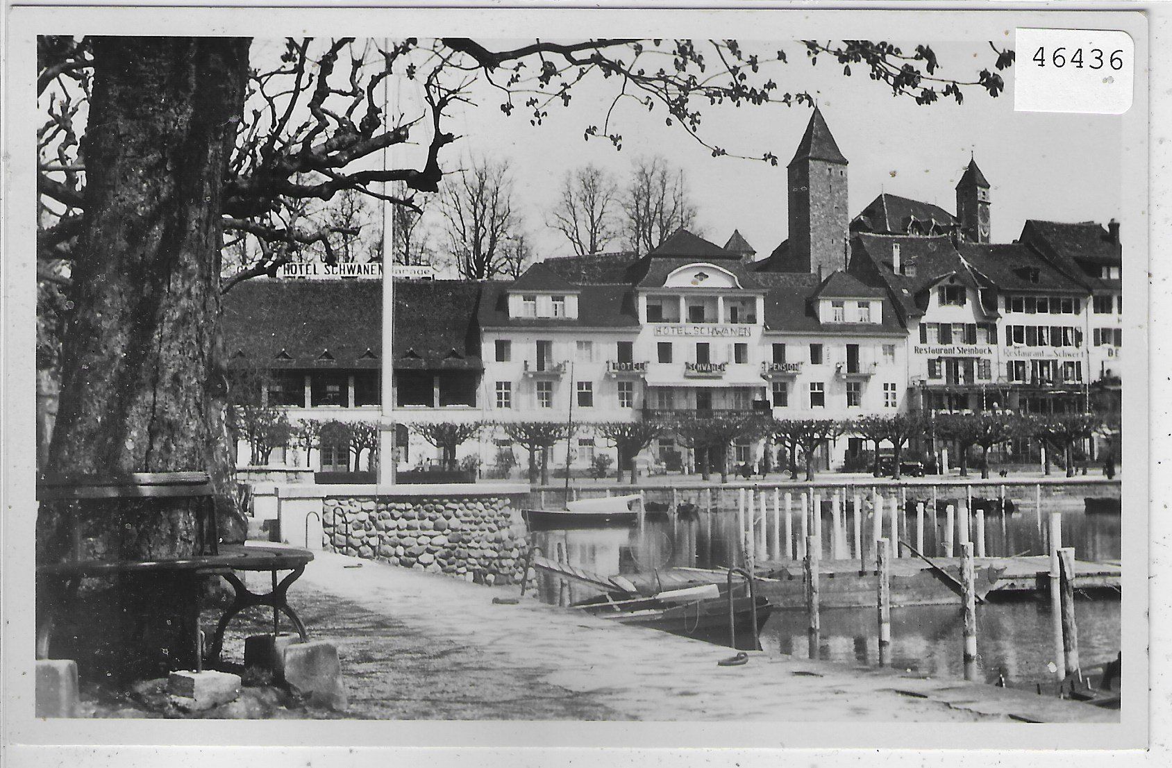 Cartoline postali: Hotel Schwanen - Rapperswil – Usato da Ettingen venduto da Kartenplanet