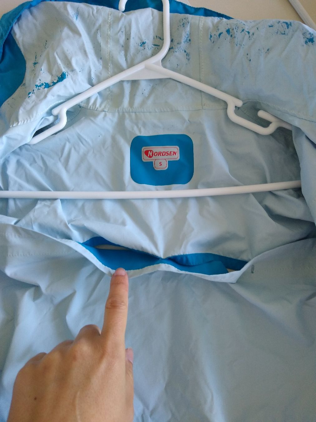 Giacche: Blue light Rain jacket size small (but can also be medium?) – Usato da Dübendorf venduto da LoRi-2026 2