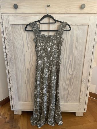 Neu Sommerkleid grün gemustert Gr. 36 neu Apricot
