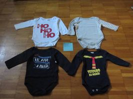 Lot de 4 bodys à manches longues taille 62