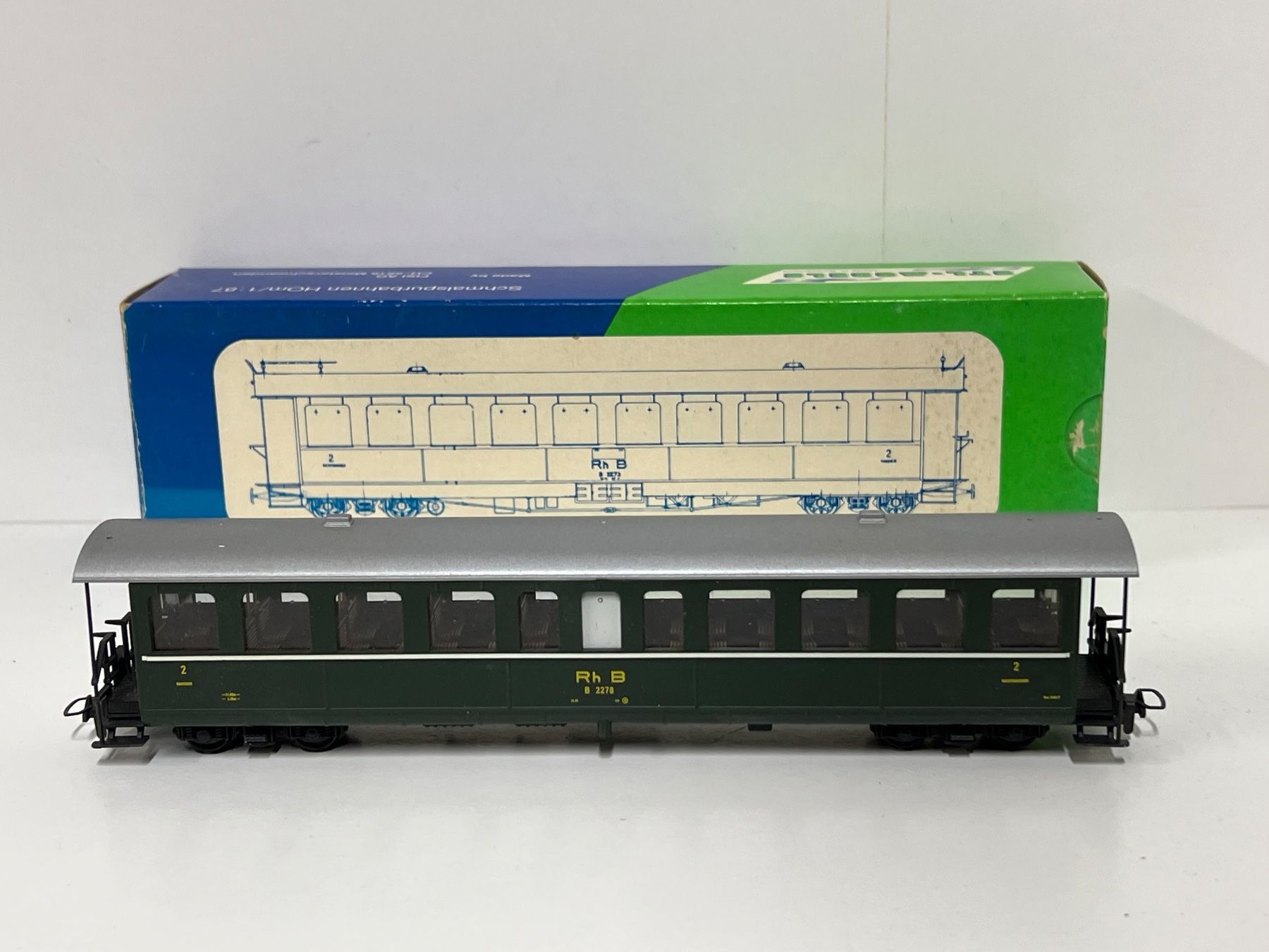 Modellini di ferrovie: STL - MODELS Rhätische Bahn B 2278  H0m – Usato da Neuenhof venduto da ludovicco 1