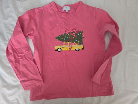 Pink Marc Jacobs long sleeve Christmas tree taxi top