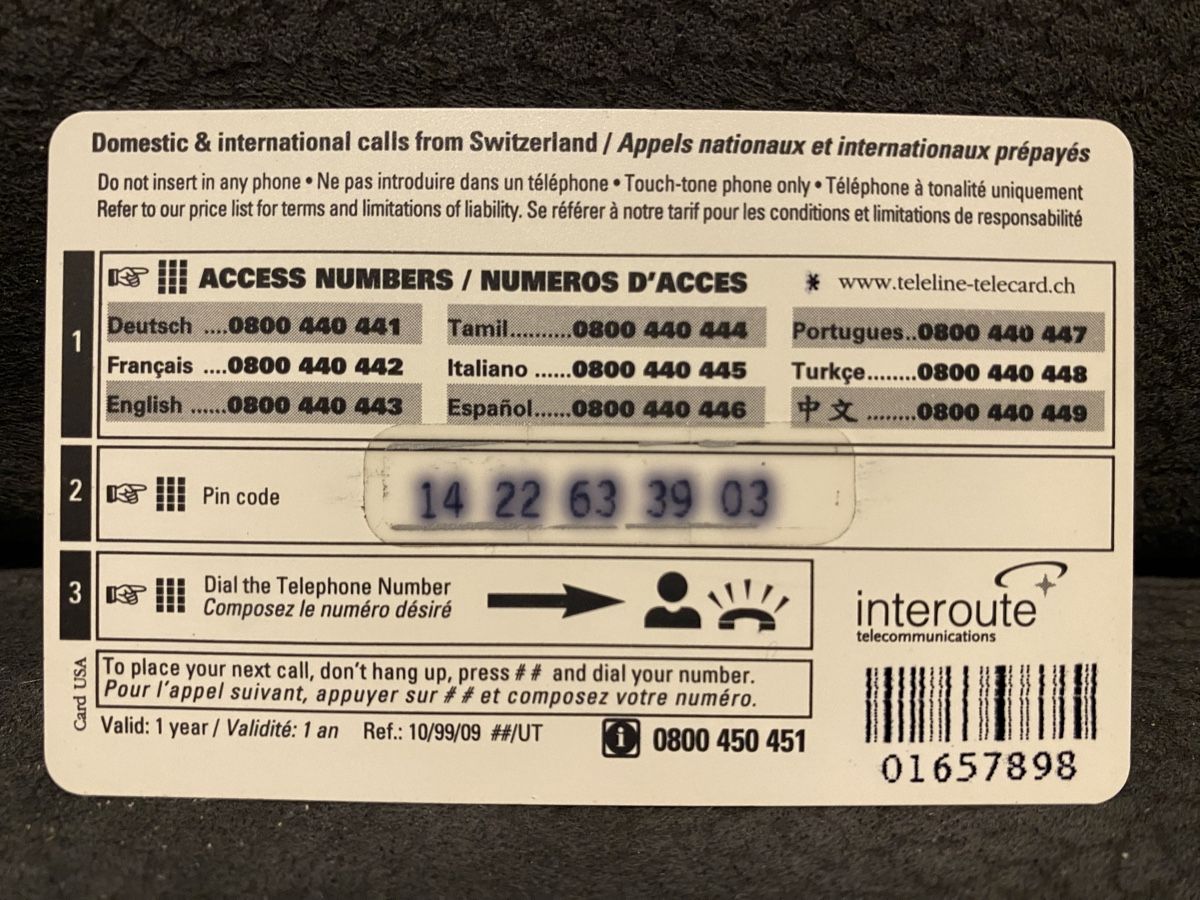 Cartes de téléphone: Teleline – D'occasion à Lausanne par babacard10 1