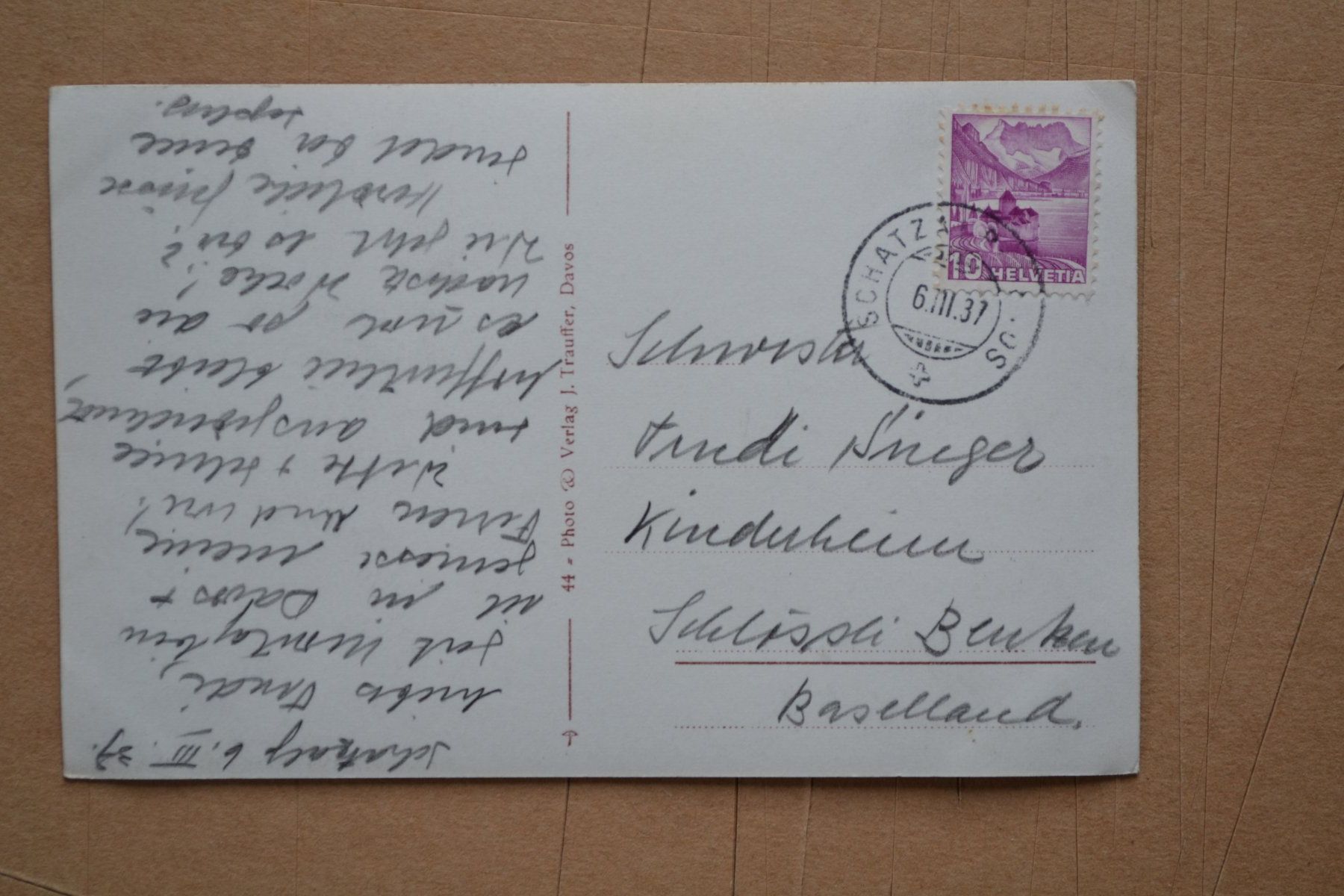 Cartoline postali: AK Schatzalp Davos GR – Usato da Beinwil am See venduto da kajak55 1