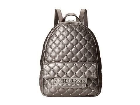 Michael Kors Zaini: Original MICHAEL KORS Rucksack Tasche Leder Platin Metallic – Usato da Suhr venduto da 1stclass