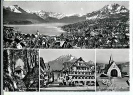 Küssnacht SZ 4 Bild AK ca. 1960 sehr gut erhalten