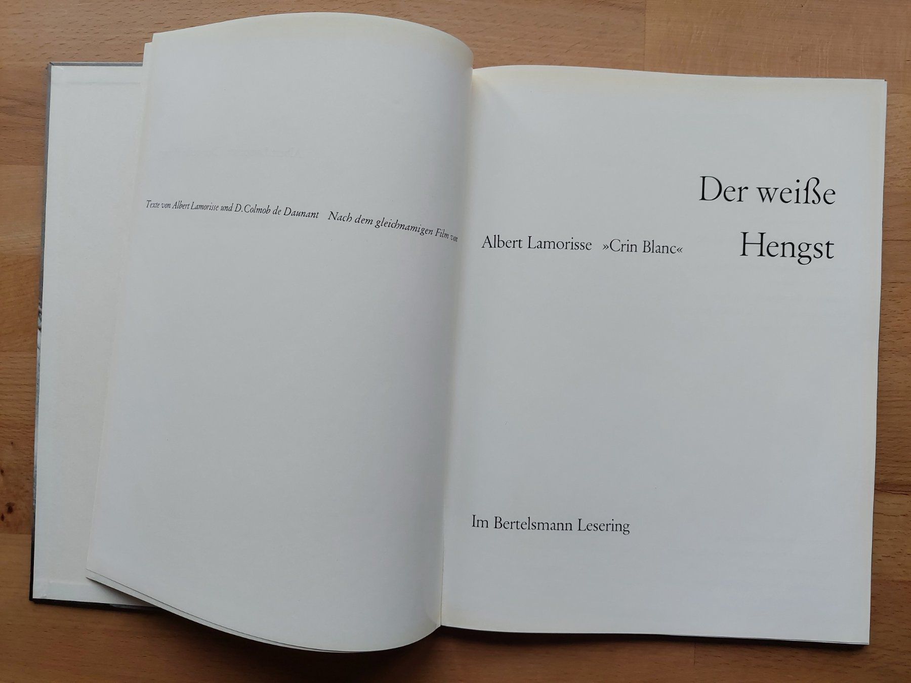 Livres: Der weisse Hengst - Albert Lamorisse – D'occasion à Obfelden par Foto_Bild_Kunst_Buch 1