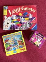 3 Spiele Logi-Geister Funkelschatz ABC gebraucht