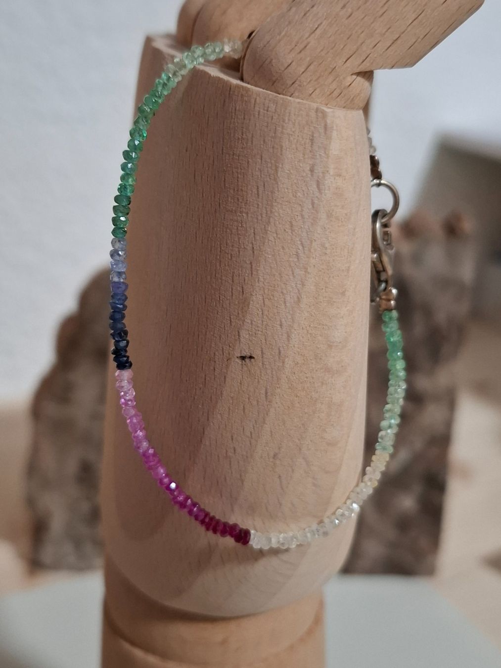 Bracciali & Braccialetti: Edelstein Armband Saphir Multicolor S 925 – Usato da Zwieselberg venduto da Halifaxmendusli 4