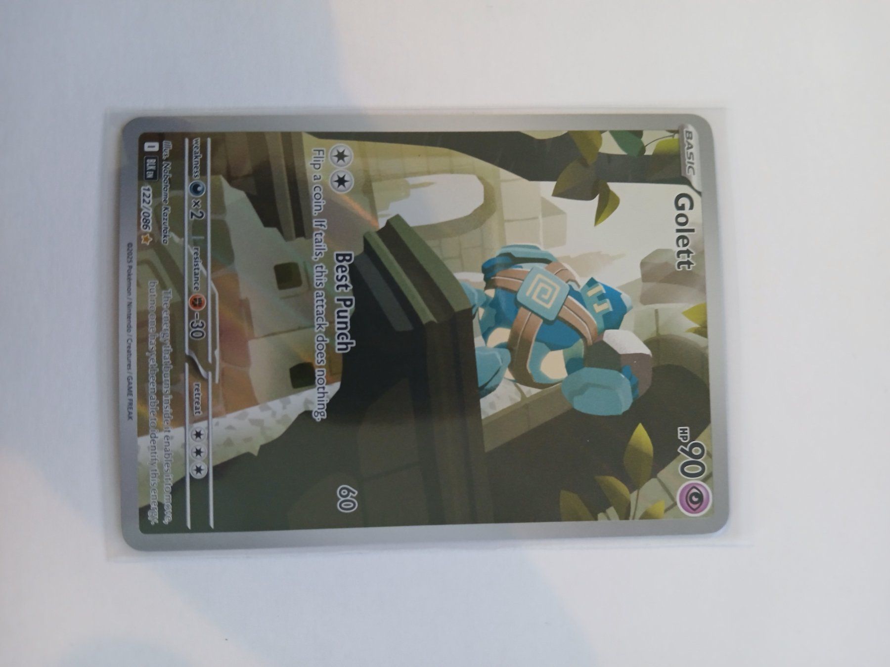 Pokémon Cartes à collectionner: Golett #122 Black Bolt EN – D'occasion à Bülach par PokeGoods.ch
