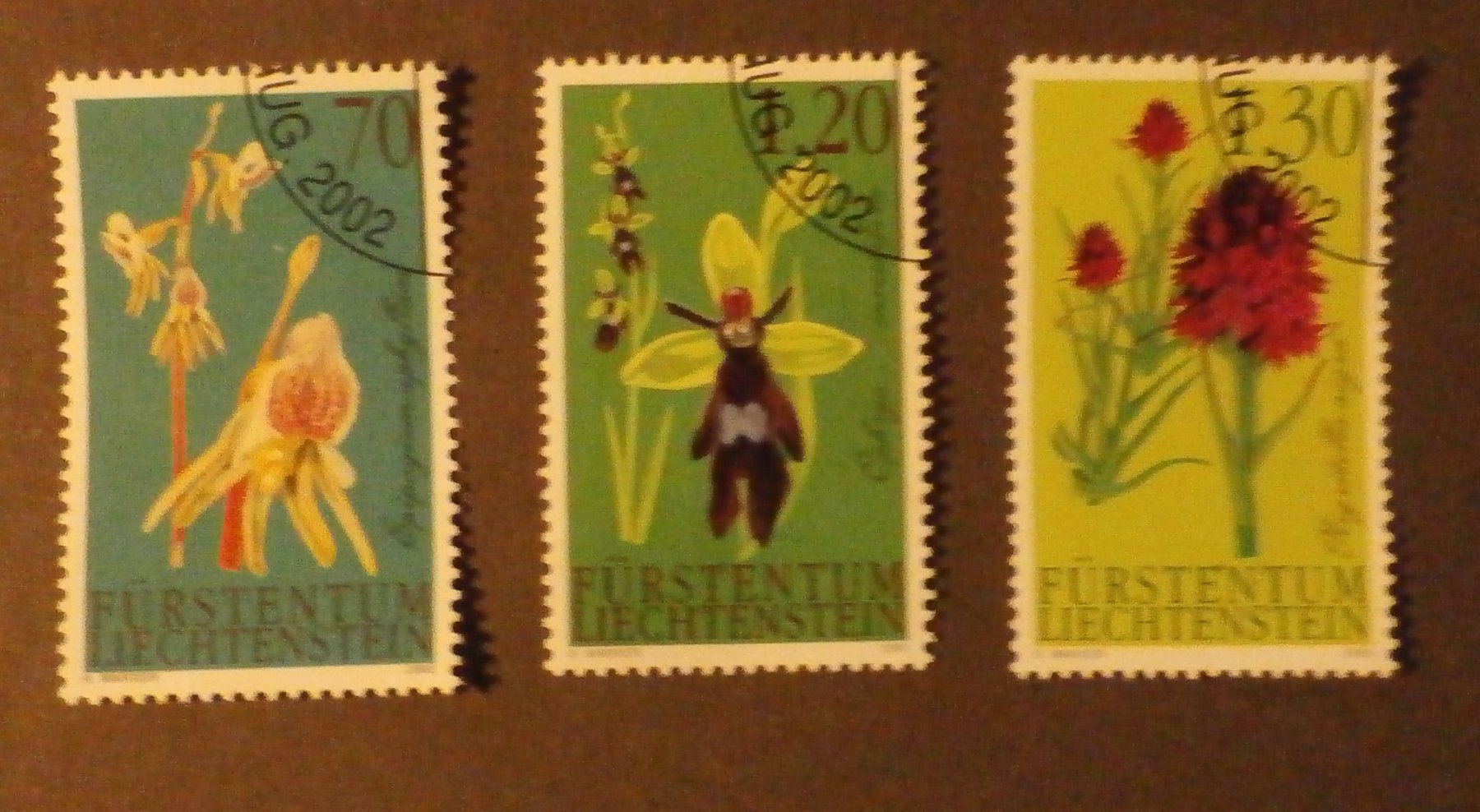 Tutti i francobolli: FL 2002 Zauberhafte Orchideen ET – Usato da Kehrsatz venduto da Bernherb2