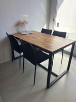 Esszimmerstühle Kunstleder schwarz Grösse 4 Stühle
