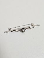 Brosche Silber 925 mit dunkler Perle neuwertiger Zustand