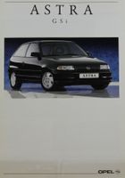 ORIGINAL NEUWAGEN PROSPEKT | OPEL ASTRA F - GSi | AB 12.1991