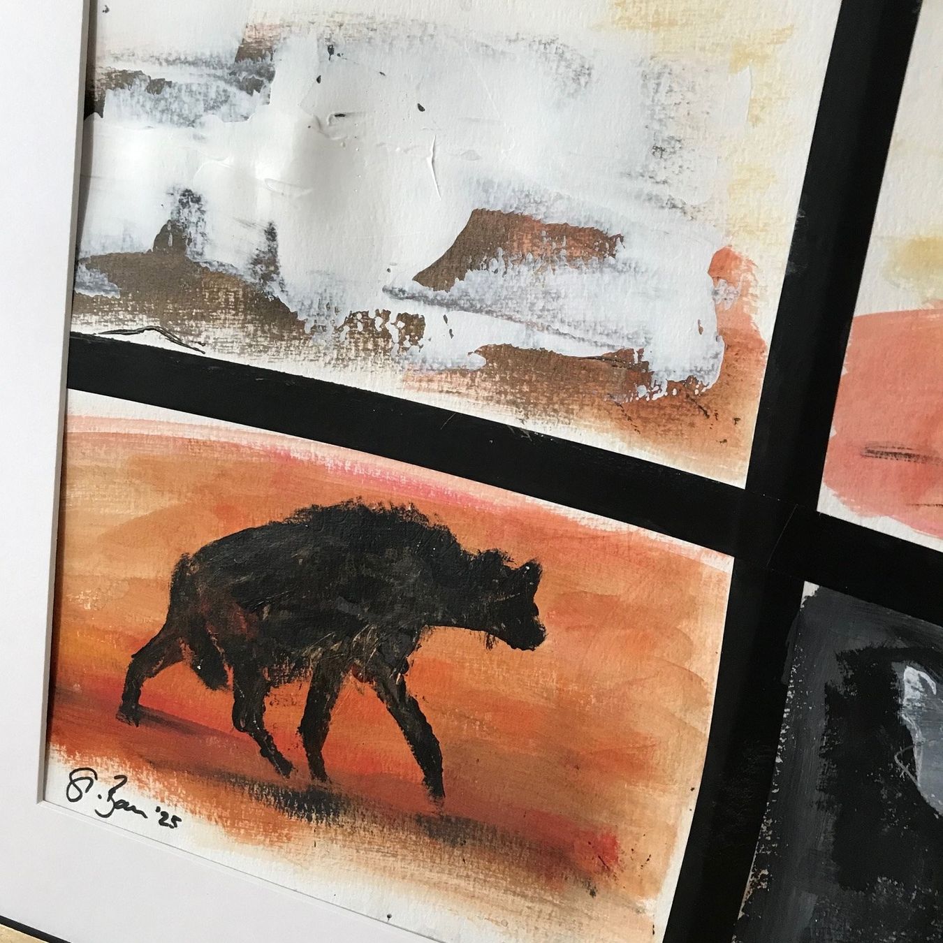 Gemälde: Hyenas Moderne Kunst Wüste Expressionismus Acryl Bammert – Neu (gemäss Beschreibung) aus St. Niklausen LU von Stefan_Bammert_Art 2