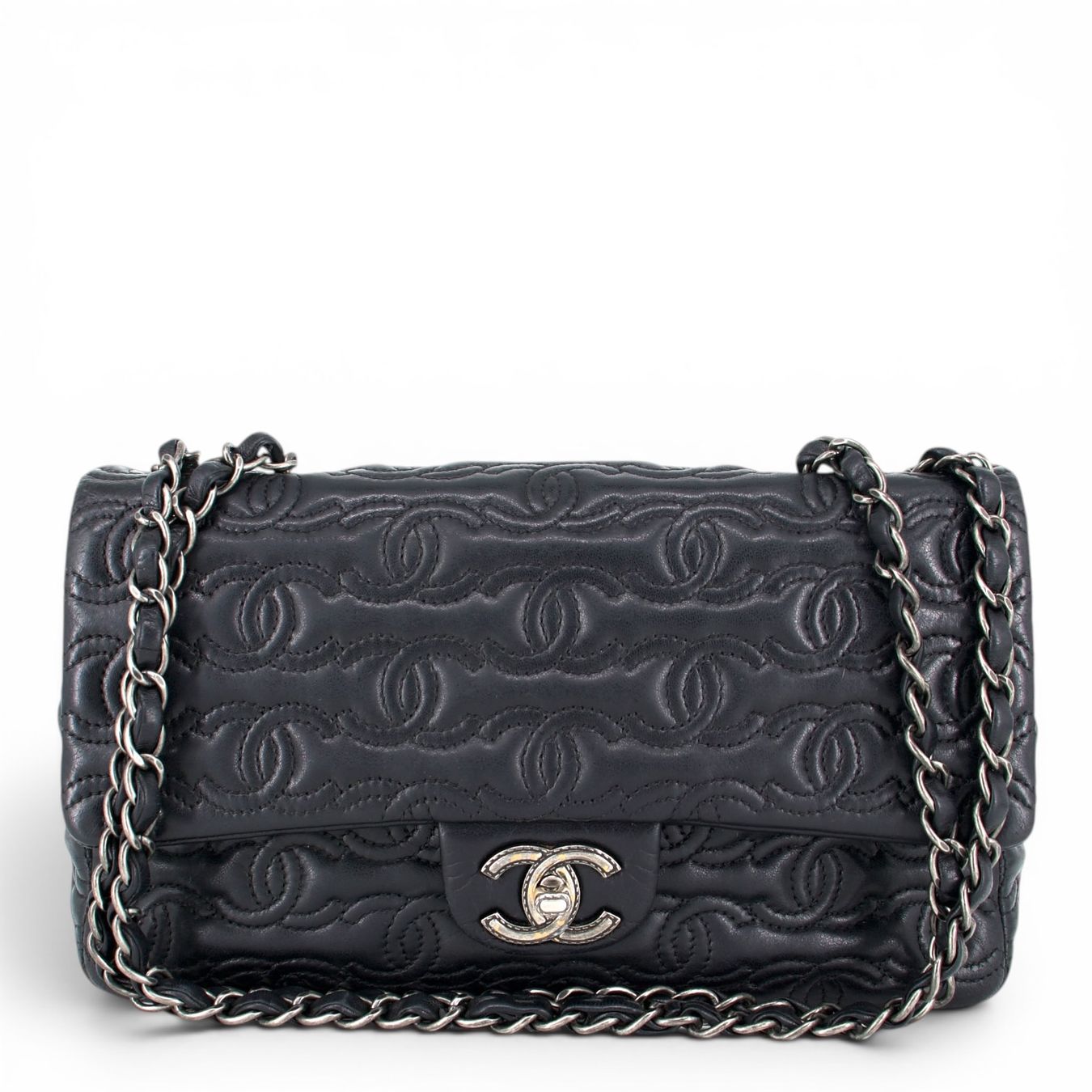 Chanel Borse da donna: Chanel CC stitch single flap schwarz – Usato da Binningen venduto da Designerlabels