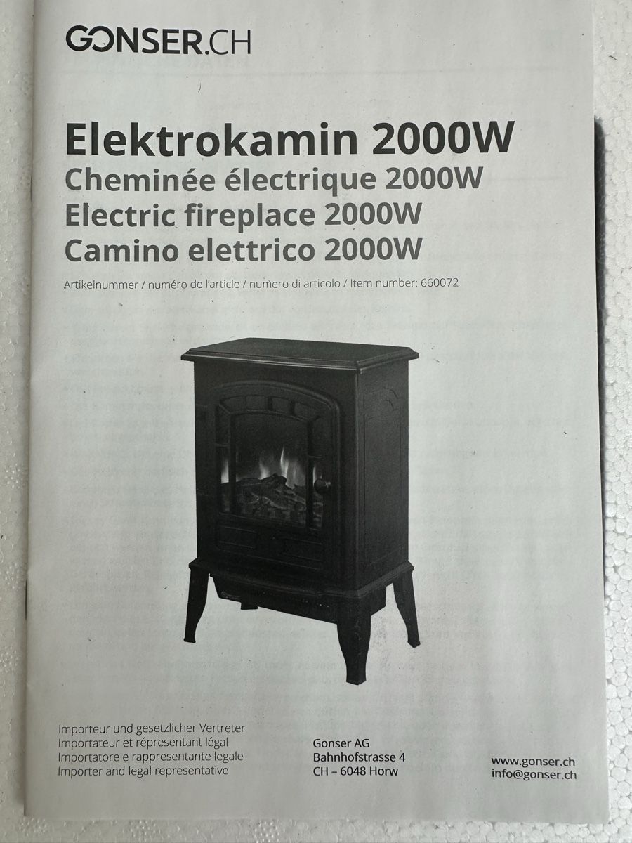 Cheminée: Elektrokamin – Neu (gemäss Beschreibung) aus Kräiligen von SITARO 1