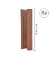 5x Gartenzaun Sichtschutz, neu, 90 x 400 cm, Braun
