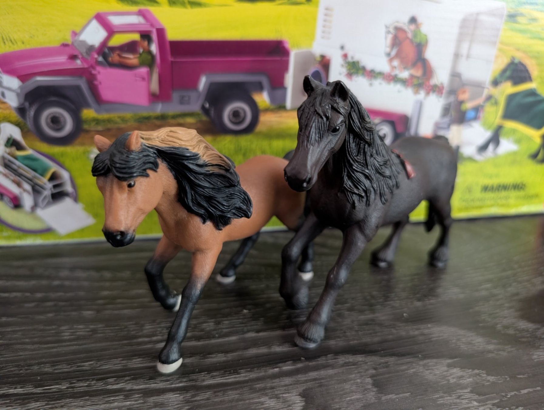 Schleich Spielzeuge: Schleich Pick-Up mit Pferdeanhänger – Gebraucht aus Bad Ragaz von Primzahl79 9