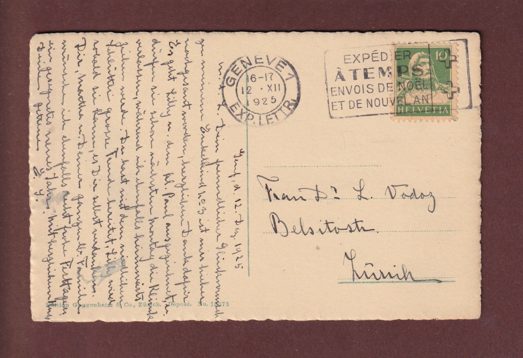 Cartes postales: GENEVE - St. Pierre - 1925 – D'occasion à Pully par nicecards 1