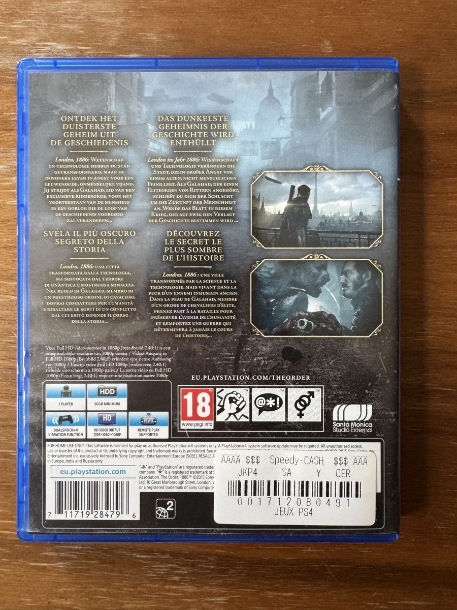 Sony Giochi: The Order PS4 – Usato da Biel/Bienne venduto da inf_mr5w 1