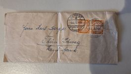1925 Deutsches Reich Streifband Freie Stadt Danzig