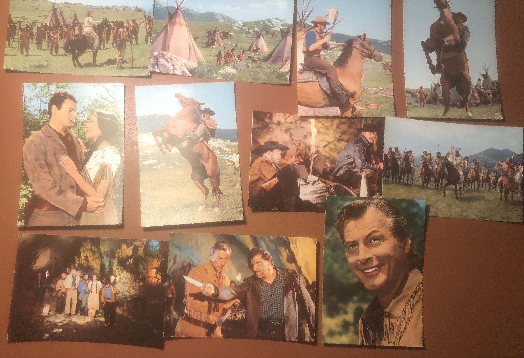 Ansichtskarten: 21 Filmpostkarten Winnetou 2 – Gebraucht aus Erlinsbach SO von Elmslie 3