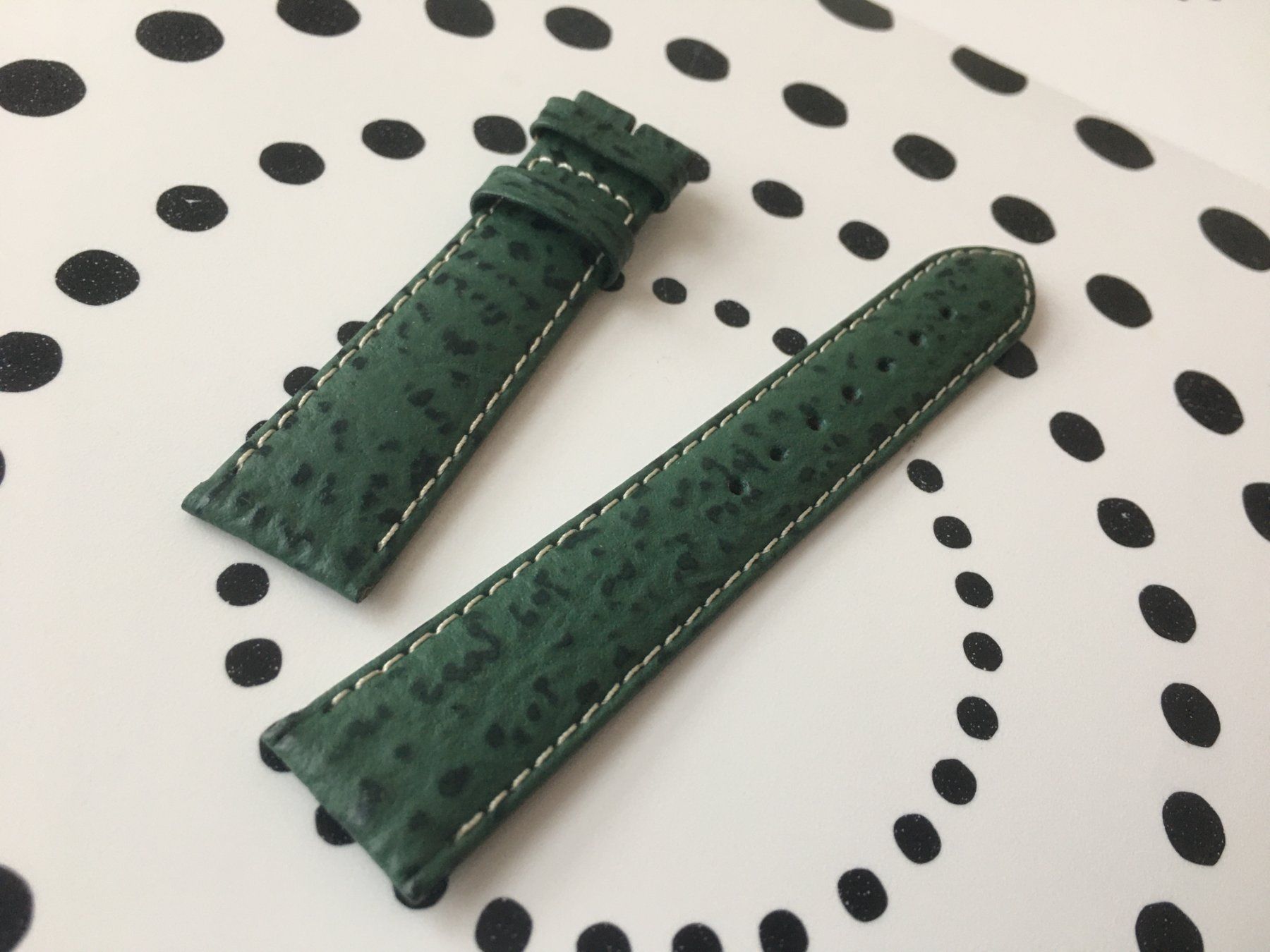 Bracciali & Braccialetti: ZENITH ORIGINAL - BRACELET CUIR - VERT - 18 MM - NEW !!! – Nuovo (secondo la descrizione) da Epalinges venduto da dream-watch