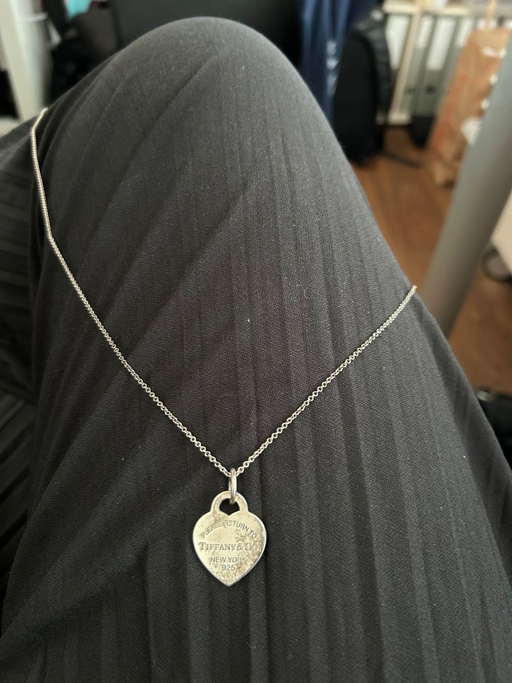 Tiffany & Co. Catenine: Tiffany Kette lang mit Herzanhänger – Usato da Schwyz venduto da lookatit