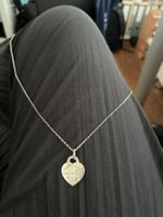 Tiffany Kette lang mit Herzanhänger