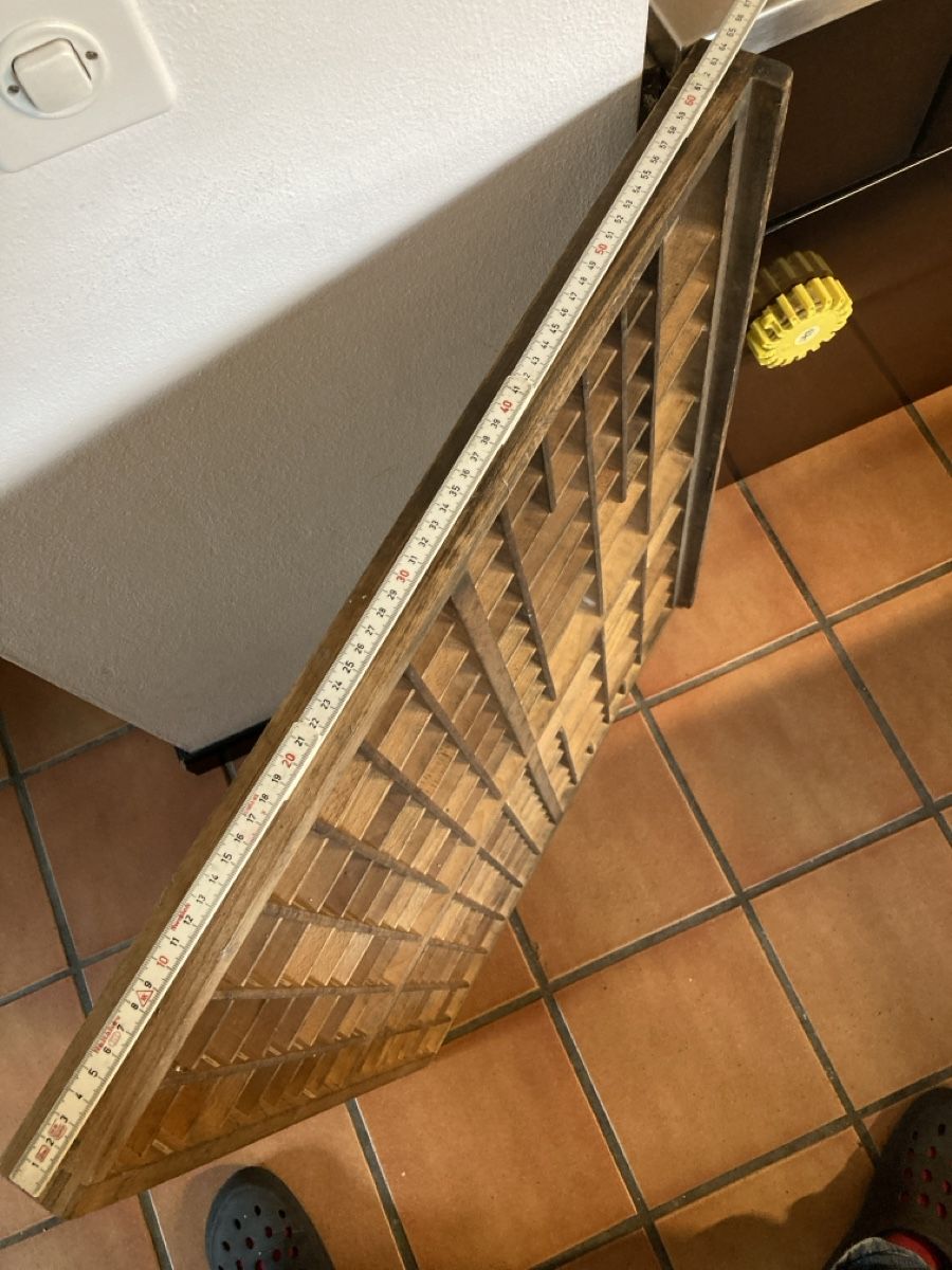 Scaffali: Antike Buchstabenschubladen – Usato da Lodano venduto da mabianco 3