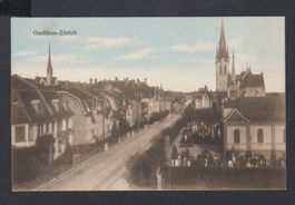 Zürich - Oerlikon   -  alte Ansichtskarte koloriert von 1918