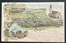 Gruss aus Bütschwil Litho 
