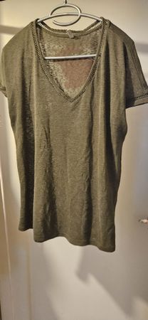 ONLY Shirt, Khaki Grün, Sommerlich, Grösse L, Top!