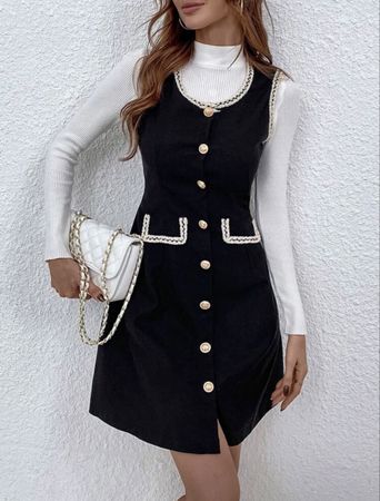 😍Elegantes Kleid mit gold-Knöpfen Gr. M😍