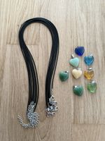 8 Halsketten mit Anhänger Herz / Schmuck Set / Sommer Sale