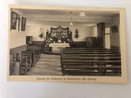 Alte Ansichtskarte Notkirche Niederurnen Kt Glarus