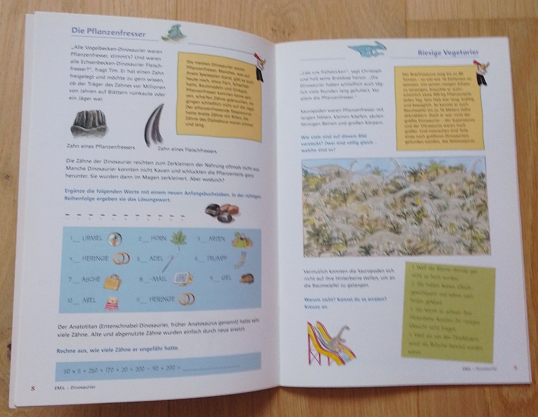 Libri: Buch Emil Ein Sach- und Mitmachbuch Dinosaurier – Usato da Wohlen AG venduto da salamanderspielwaren 1