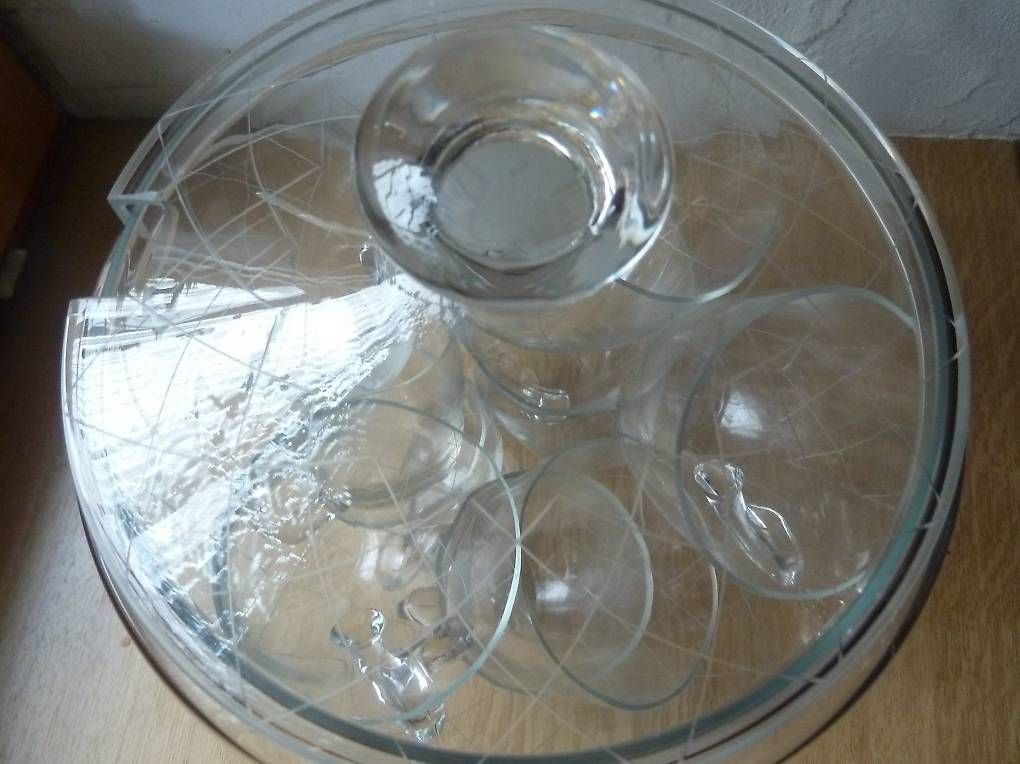 Bicchieri: grosse Glas Bowle mit 10 Gläser – Usato da Ueken venduto da dale02 2
