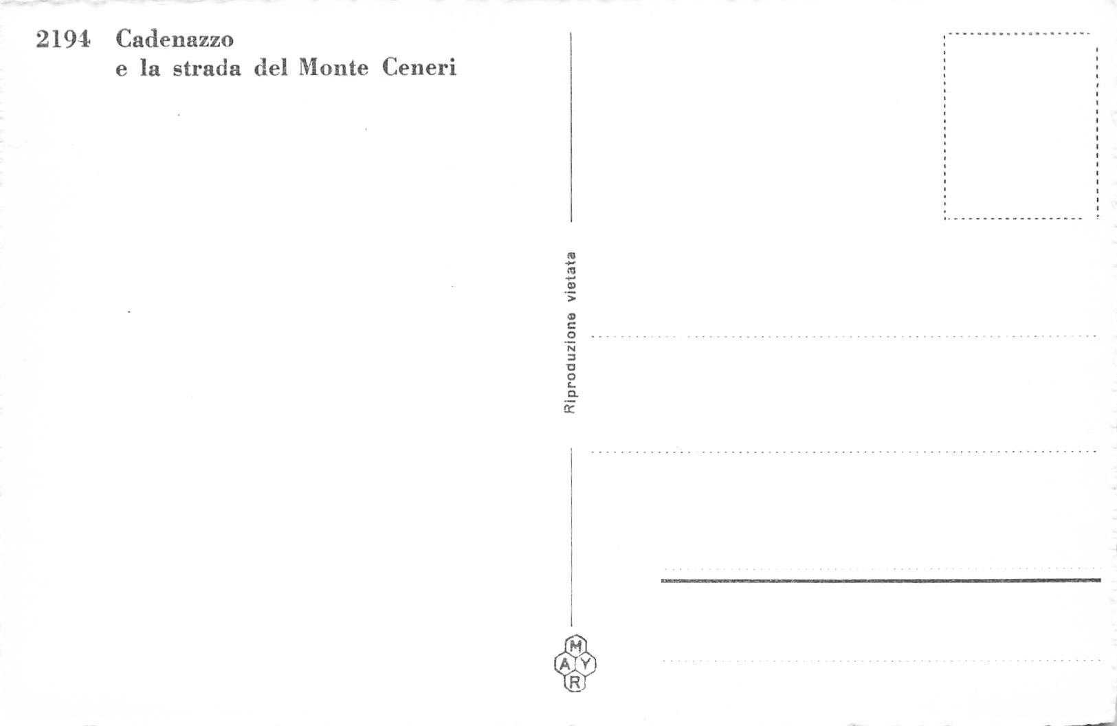 Ansichtskarten: Cadenazzo monte ceneri TI – Gebraucht aus Biasca von Blenio71 1